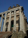 San Lorenzo in Miranda built inside the Temple of Antoninius and Faustina